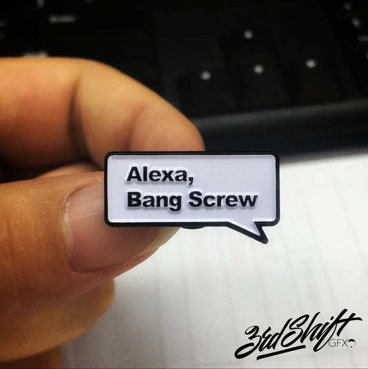 Alexa, Bang Screw Lapel Pin